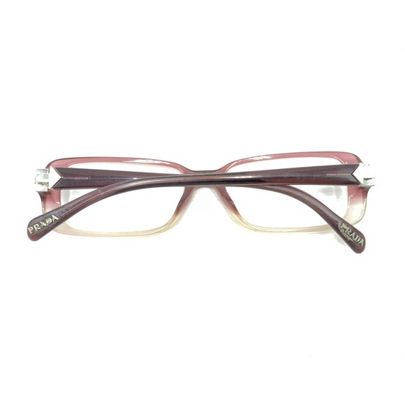 Prada VPR 11N ZYV-1O1 Purple Violet Clear Fade Eyeglasses Frames 52-16 135 Italy - Picture 11 of 12